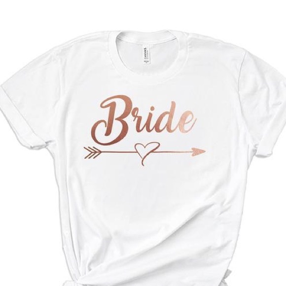 White and rose gold t shirt Clearance